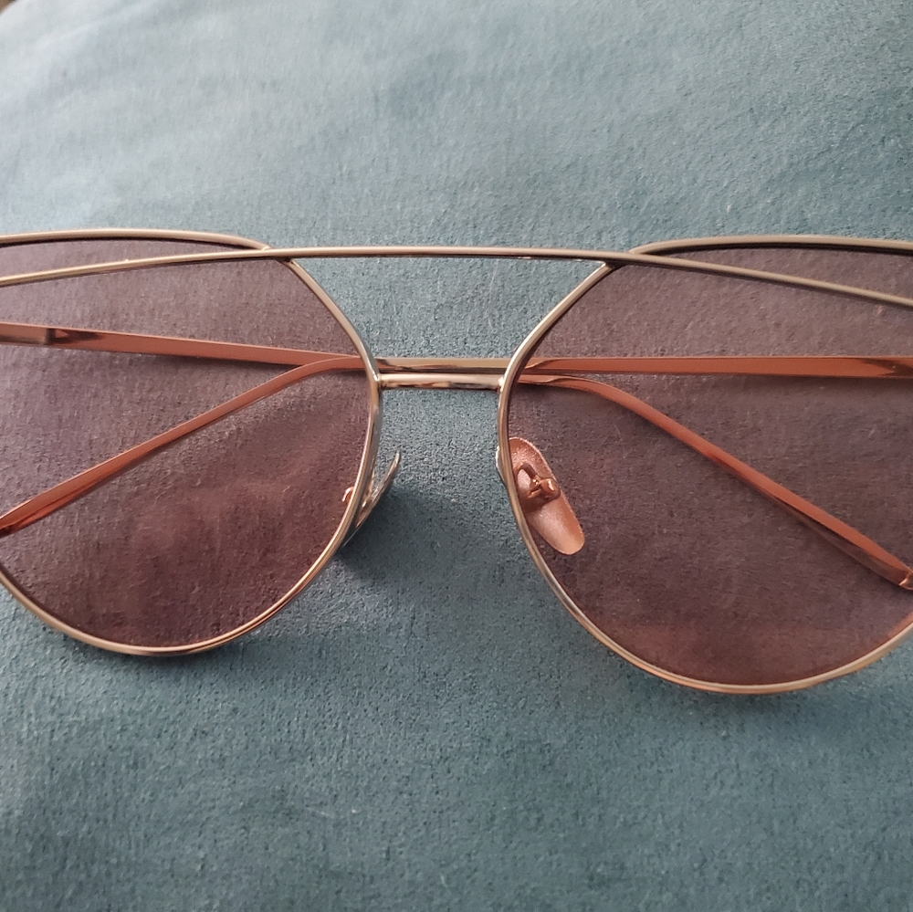 Pink with gold frame